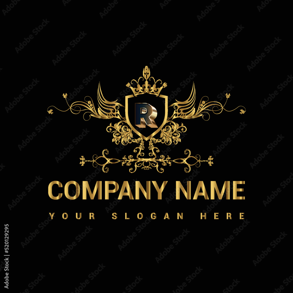 Luxury golden letter logo restaurants logo company logo shop logo business logo Luxury golden letter logo restaurants logo company logo shop logo business logo