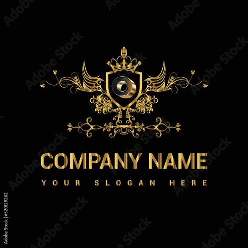 Luxury golden letter logo restaurants logo company logo shop logo business logo
