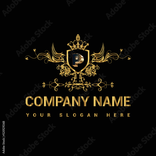 Luxury golden letter logo restaurants logo company logo shop logo business logo