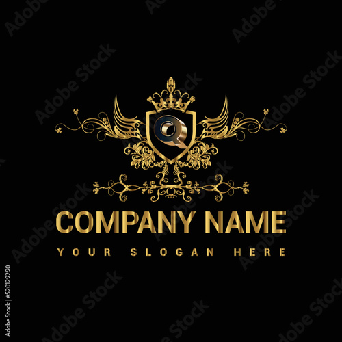 Luxury golden letter logo restaurants logo company logo shop logo business logo