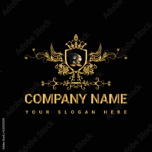 Luxury golden letter logo restaurants logo company logo shop logo business logo