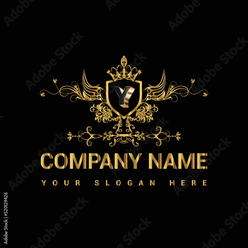 Luxury golden letter logo restaurants logo company logo shop logo business logo