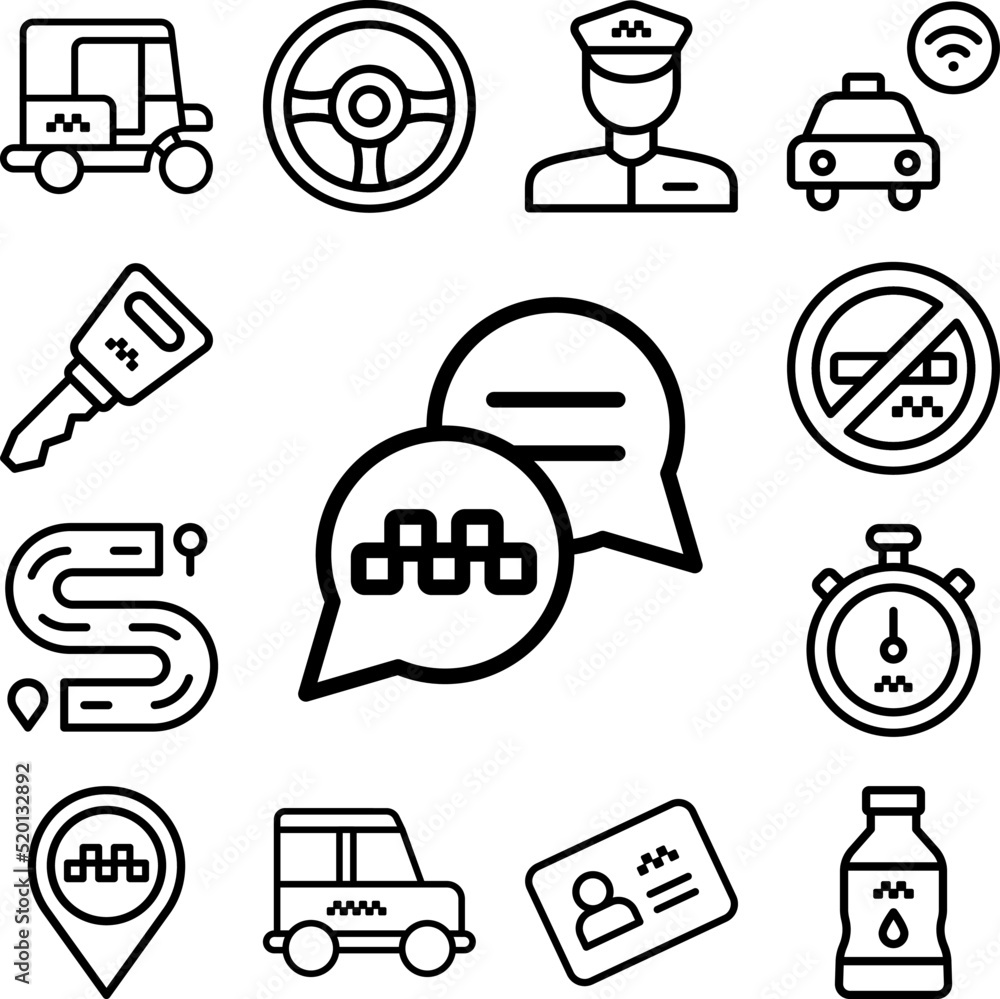 Conversation icon in a collection with other items Conversation icon in a collection with other items