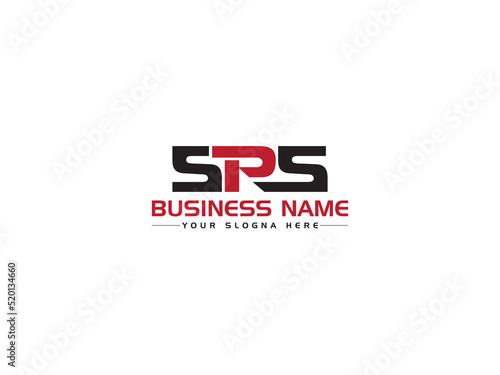 Alphabet SPS Logo Letter Vector, Creative SP s p s Logo Icon Design and Unique Three Letter Concept For Business photo