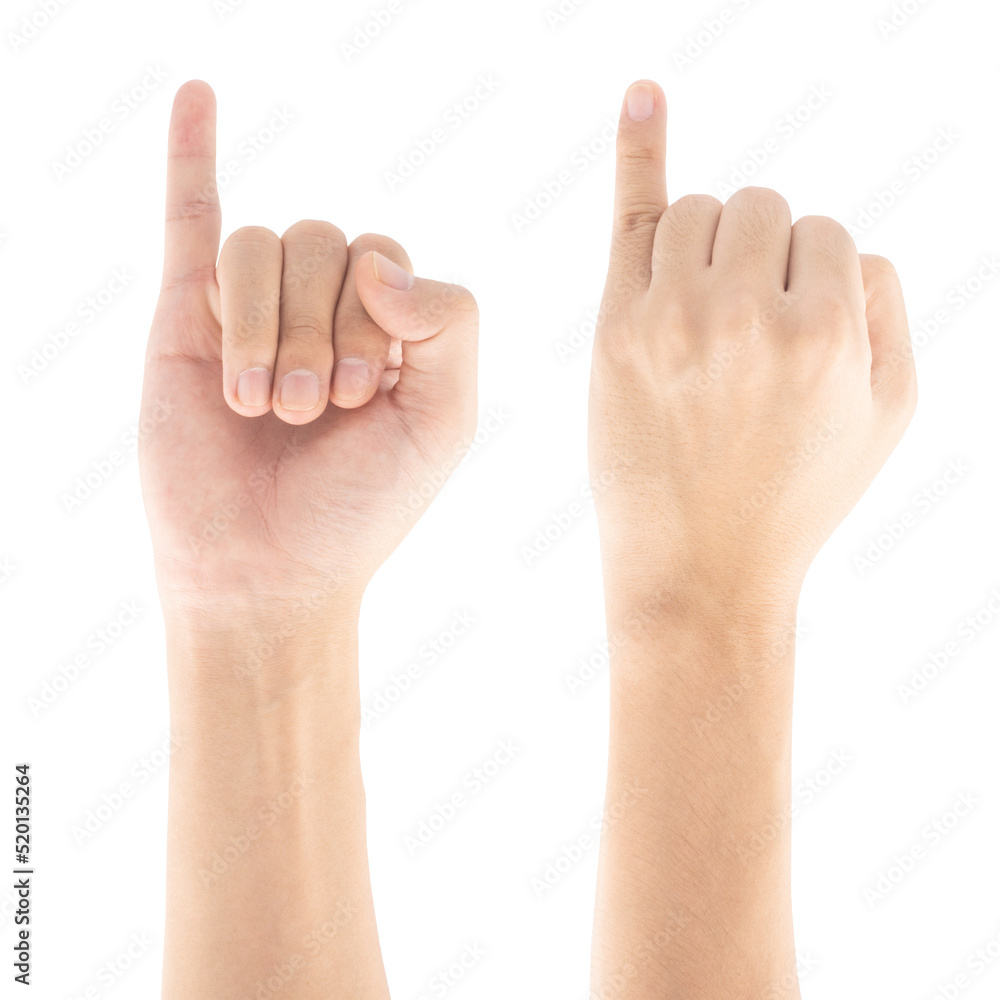 Little finger hand gesture, Isolated on white background, Clipping path Included. Little finger hand gesture, Isolated on white background, Clipping path Included.