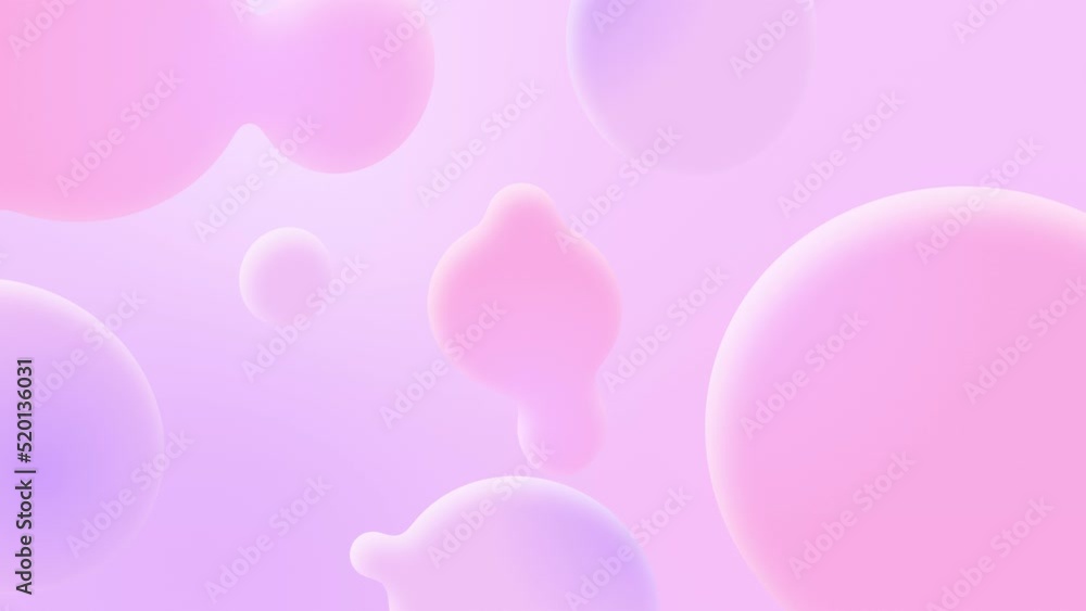 A comfortable healing space. Pink and purple loop animation background.