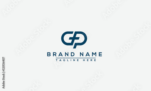 Logo design letter GP . Elegant modern. Vector template.