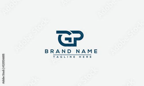 Logo design letter GP . Elegant modern. Vector template.