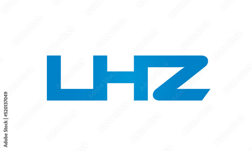 Connected LHZ Letters logo Design Linked Chain logo Concept Connected LHZ Letters logo Design Linked Chain logo Concept