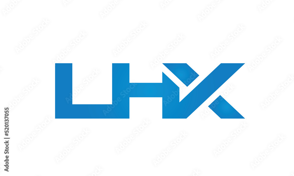 Connected LHX Letters logo Design Linked Chain logo Concept Connected LHX Letters logo Design Linked Chain logo Concept
