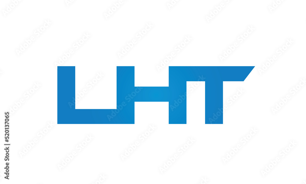 Connected LHT Letters logo Design Linked Chain logo Concept Connected LHT Letters logo Design Linked Chain logo Concept