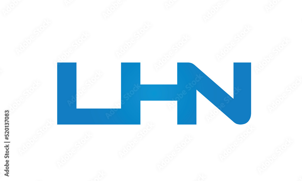 Connected LHN Letters logo Design Linked Chain logo Concept Connected LHN Letters logo Design Linked Chain logo Concept