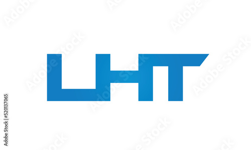 Connected LHT Letters logo Design Linked Chain logo Concept