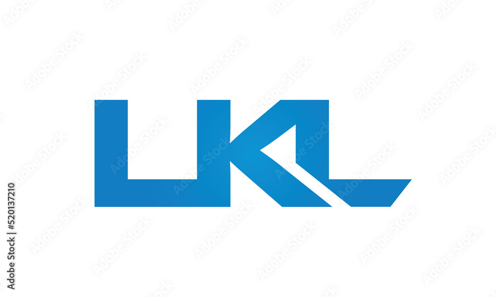 Connected LKL Letters logo Design Linked Chain logo Concept Connected LKL Letters logo Design Linked Chain logo Concept
