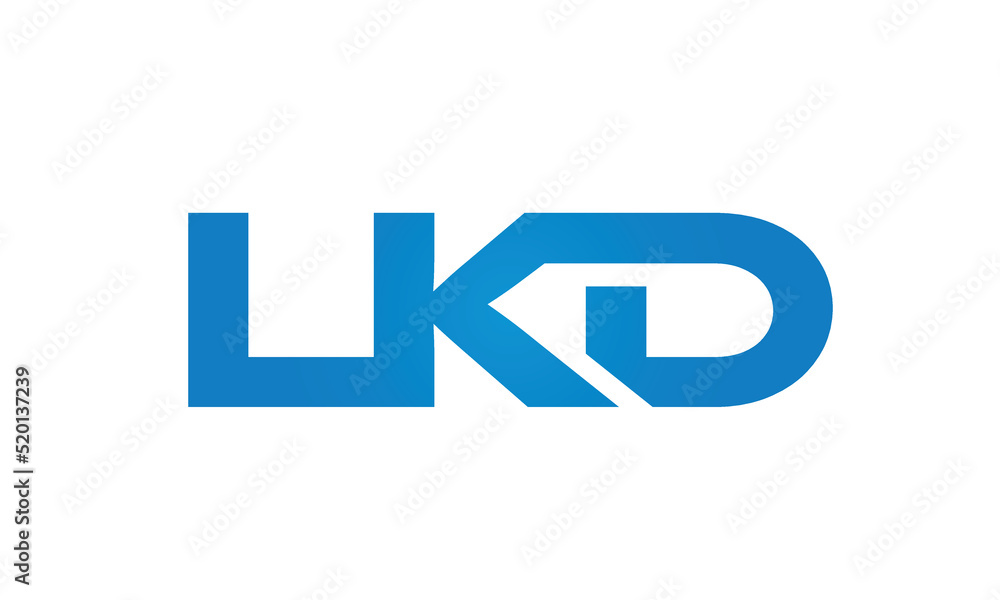 Connected LKD Letters logo Design Linked Chain logo Concept Connected LKD Letters logo Design Linked Chain logo Concept