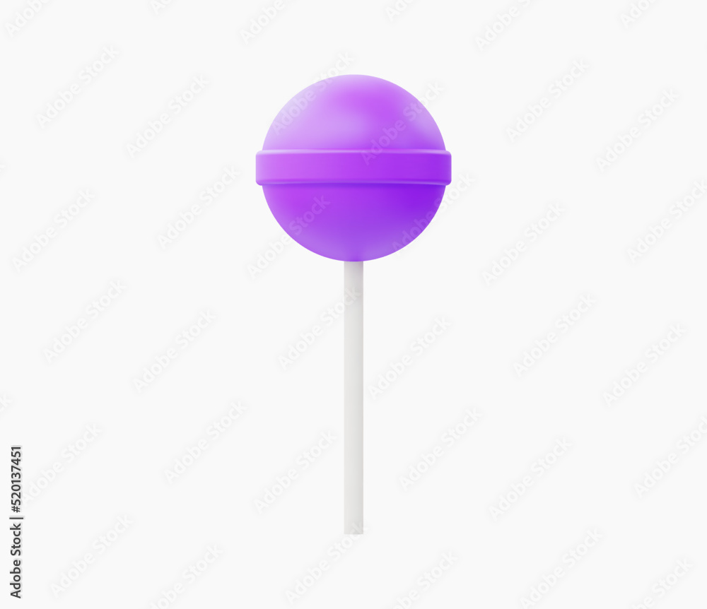 3d Realistic Lollipop vector illustration. 3d Realistic Lollipop vector illustration.
