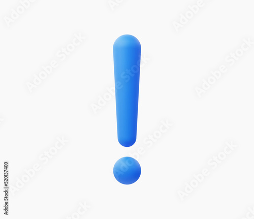 3D Realistic warning sign vector illustration.