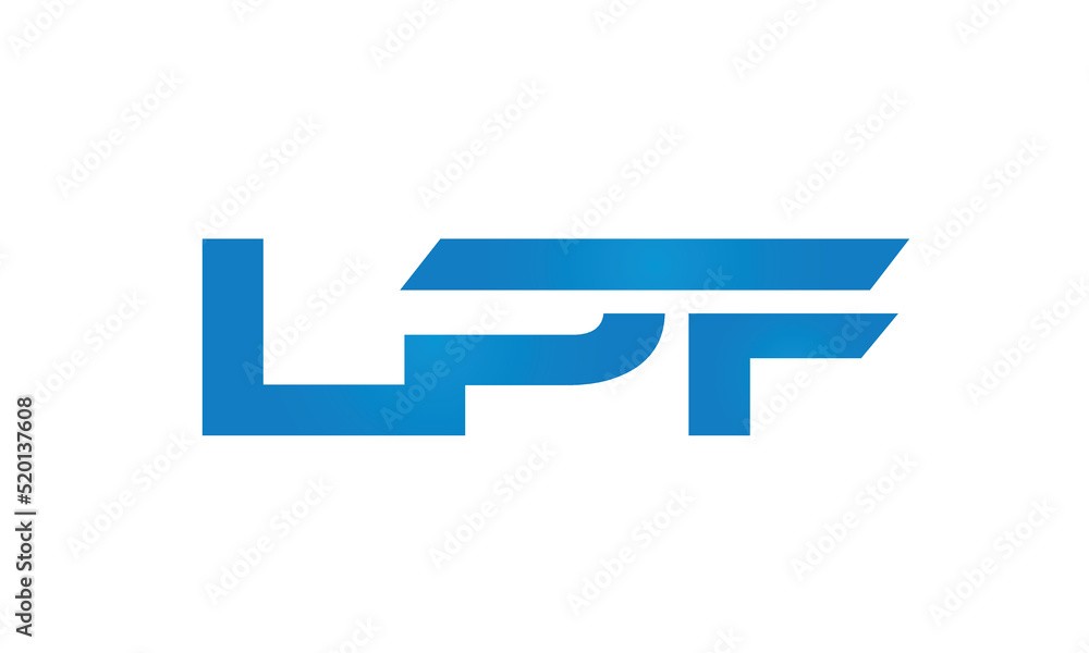 Connected LPF Letters logo Design Linked Chain logo Concept Connected LPF Letters logo Design Linked Chain logo Concept