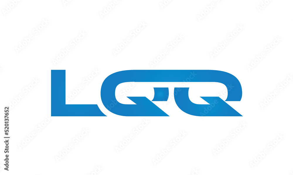 Connected LQQ Letters logo Design Linked Chain logo Concept Connected LQQ Letters logo Design Linked Chain logo Concept