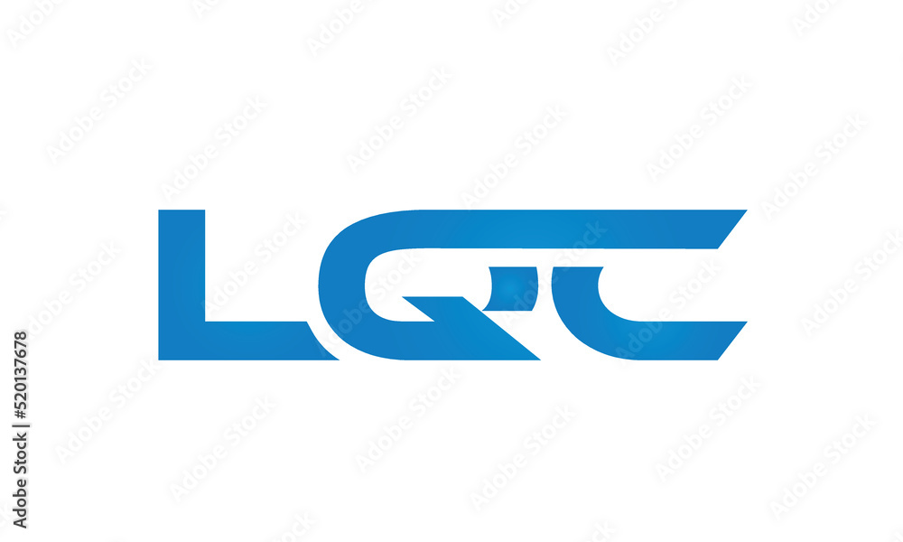 Connected LQC Letters logo Design Linked Chain logo Concept Connected LQC Letters logo Design Linked Chain logo Concept