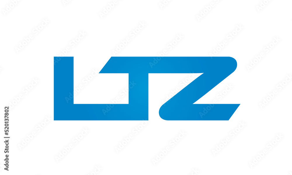 Connected LTZ Letters logo Design Linked Chain logo Concept Connected LTZ Letters logo Design Linked Chain logo Concept