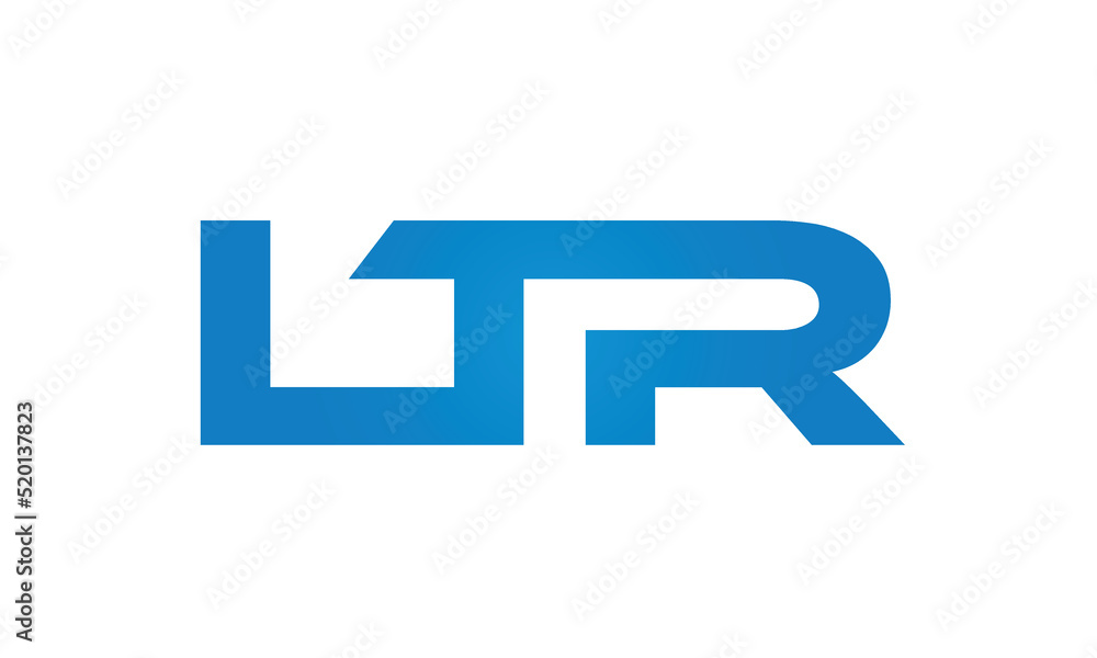 Connected LTR Letters logo Design Linked Chain logo Concept Connected LTR Letters logo Design Linked Chain logo Concept