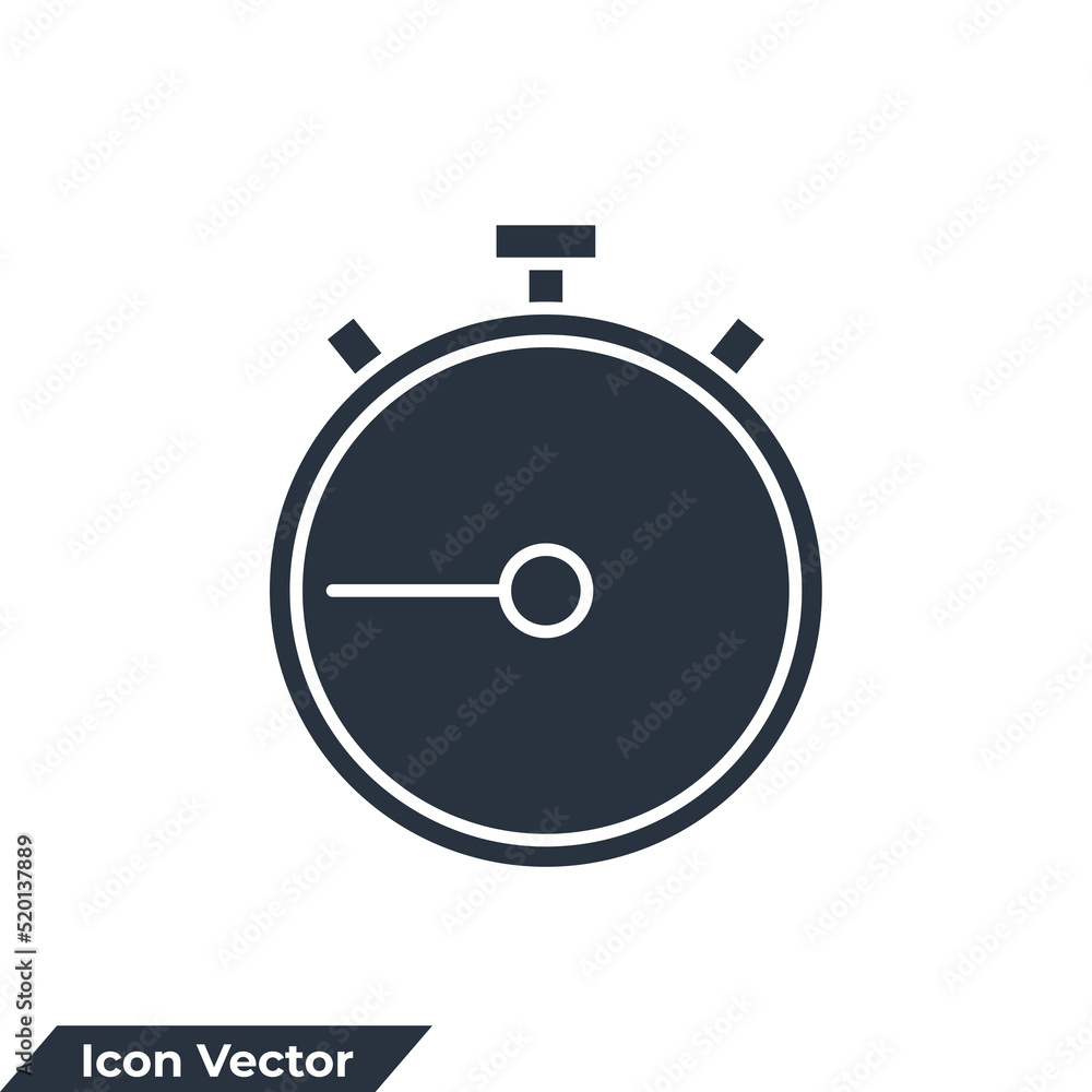 stopwatch icon logo vector illustration. timer symbol template for graphic and web design collection stopwatch icon logo vector illustration. timer symbol template for graphic and web design collection