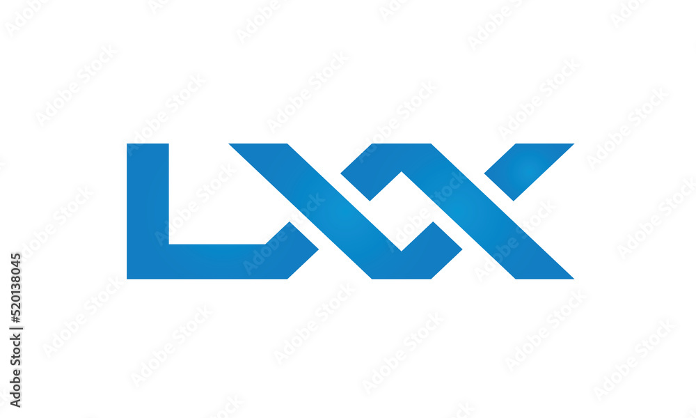 Connected LXX Letters logo Design Linked Chain logo Concept Connected LXX Letters logo Design Linked Chain logo Concept