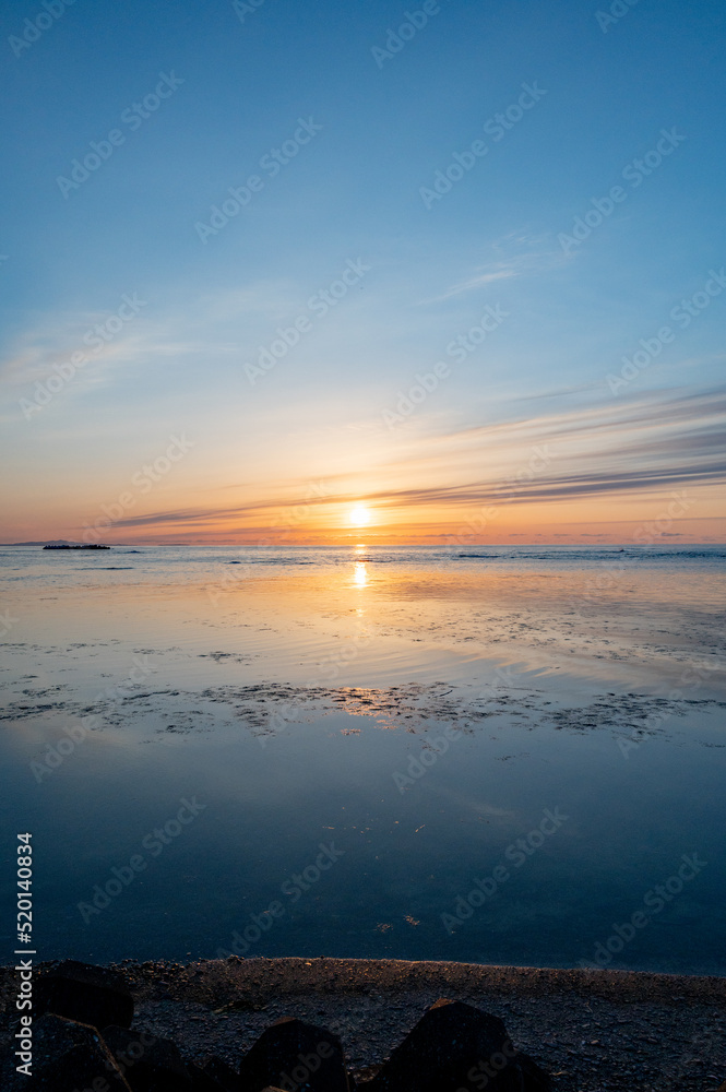 Fototapeta premium 北海道 ノシャップ岬の夕暮れ