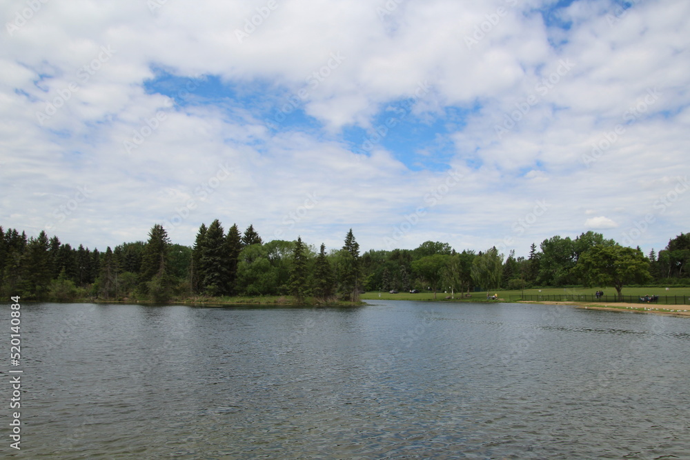 Fototapeta premium lake in the forest