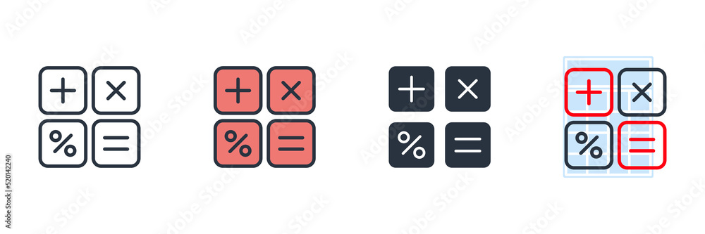 calculator icon logo vector illustration. finances symbol template for graphic and web design collection calculator icon logo vector illustration. finances symbol template for graphic and web design collection