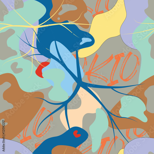 Tokio - Abstract leaves

