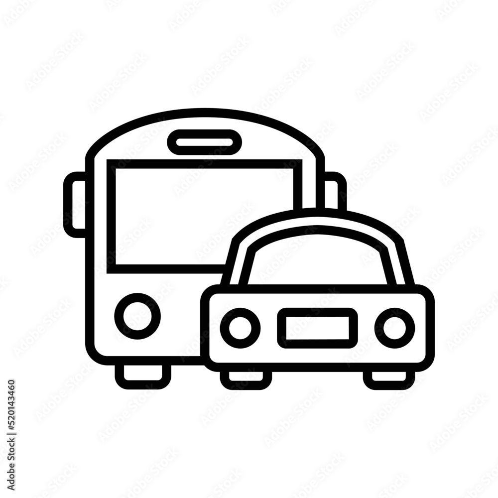 Vehicles icon vector graphic illustration Vehicles icon vector graphic illustration