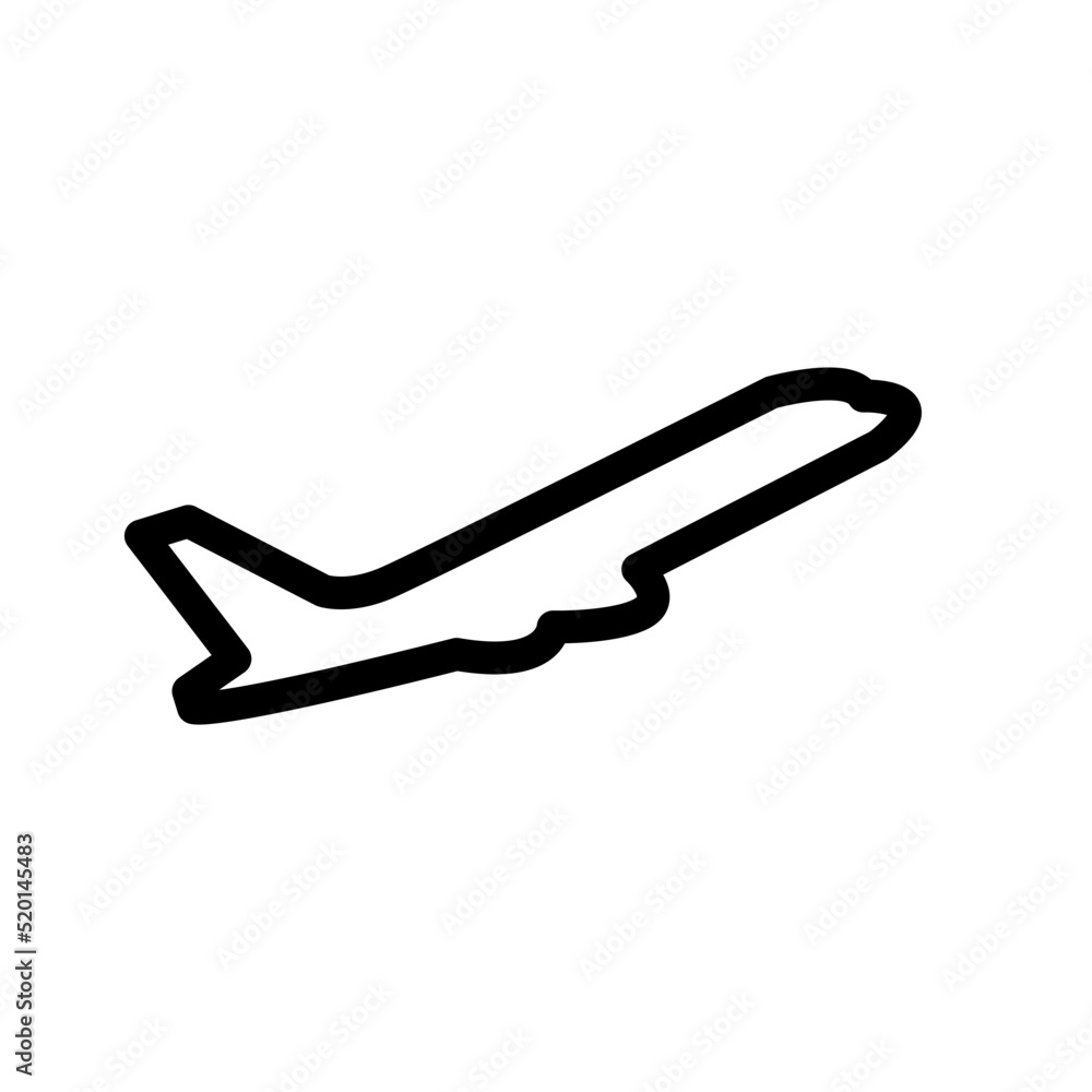 Illustration Vector Graphic of Plane icon template Illustration Vector Graphic of Plane icon template