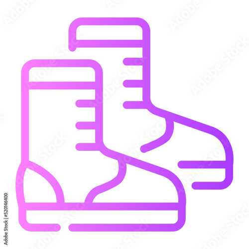 Footwear gradient icon