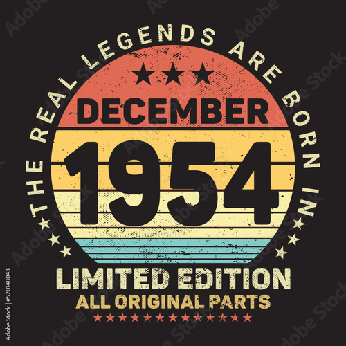 The Real Legends Are Born In December 1954