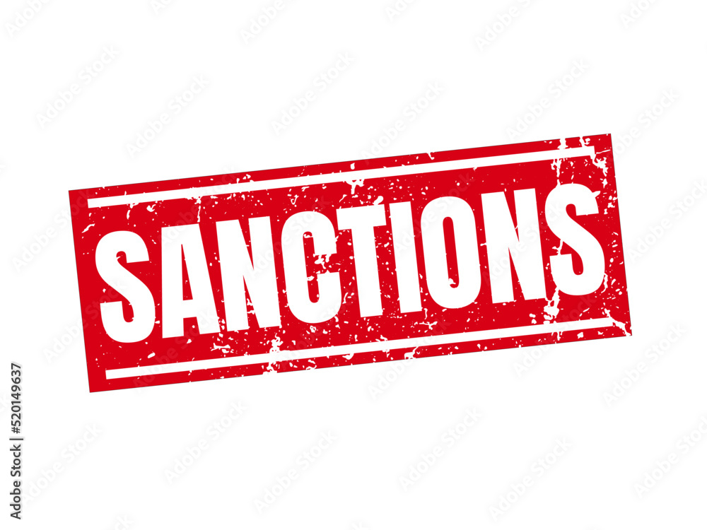 Sanctions grunge rubber stamp on white background, vector illustration Sanctions grunge rubber stamp on white background, vector illustration