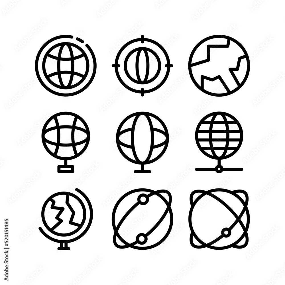 Fototapeta premium global icon or logo isolated sign symbol vector illustration - high quality black style vector icons 