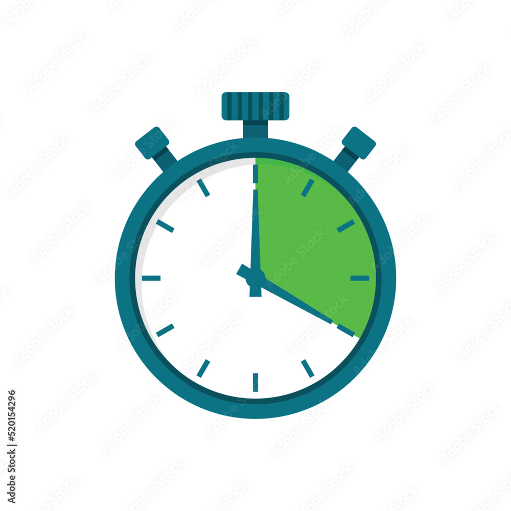 Stopwatch icon illustration in flat style. Timer vector illustration on isolated background. Time alarm sign business concept. Stopwatch icon illustration in flat style. Timer vector illustration on isolated background. Time alarm sign business concept.