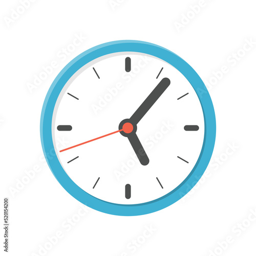 Free Download Clock icon illustration in flat style. Watch face vector illustration on isolated background. Time alarm sign business concept. - GFXLoad