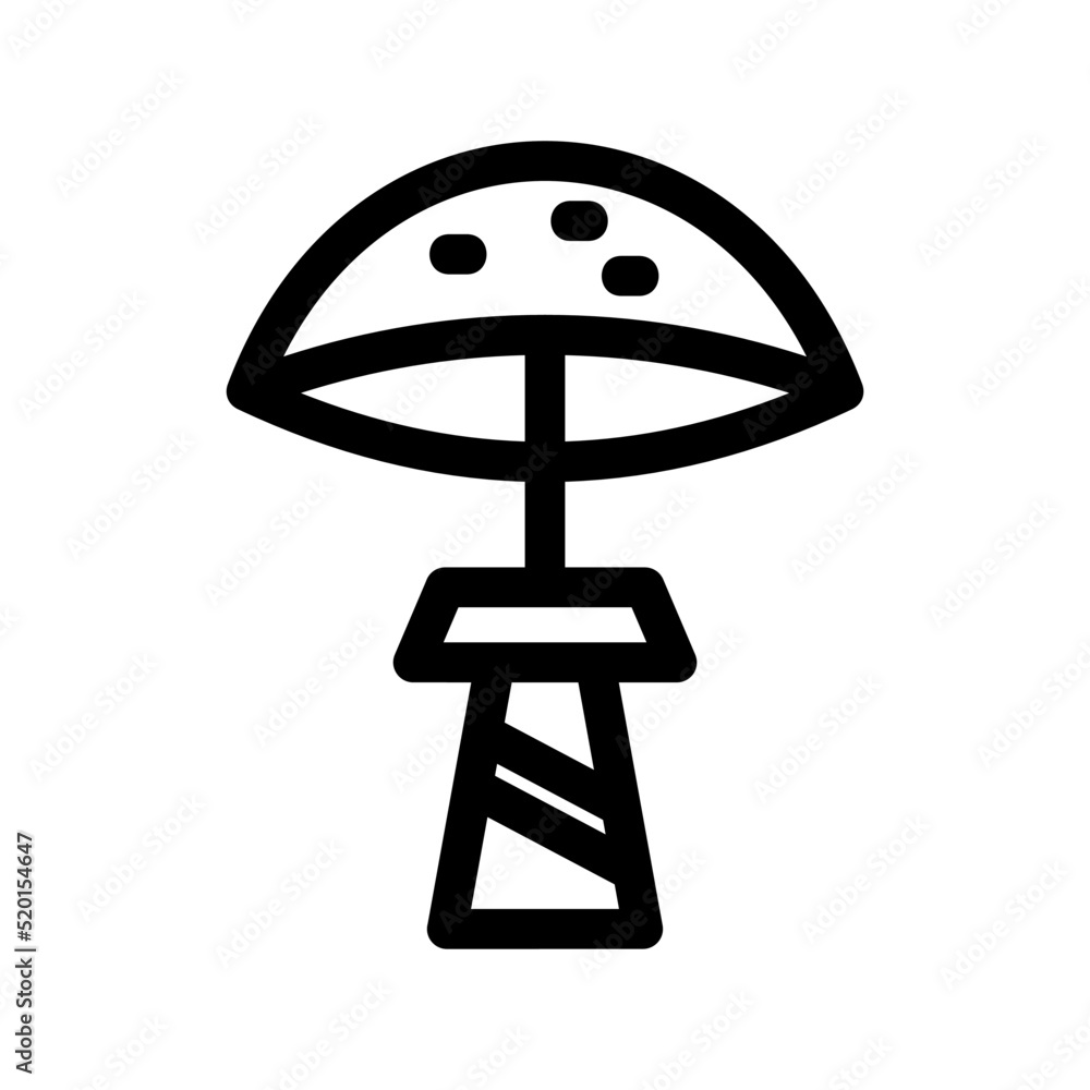 mushroom icon or logo isolated sign symbol vector illustration - high quality black style vector icons
