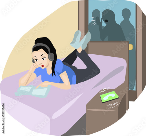 Schizoid personality disorder, girl is not interested in chatting with friends and prefers her inner world, extremely introverted person