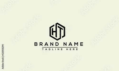 Logo design letter HT . Elegant modern. Vector template.