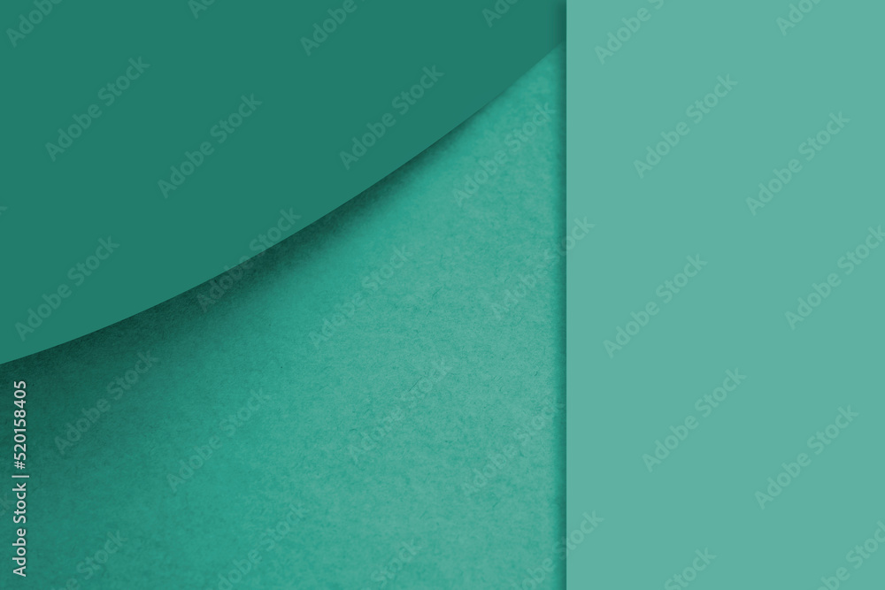 Textured and plain pastel green sheet papers forming a curve and vertical blank rectangle for creative cover designing Textured and plain pastel green sheet papers forming a curve and vertical blank rectangle for creative cover designing
