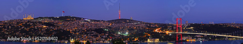 Fotografie, Obraz istanbul Bosphorus panaromic view