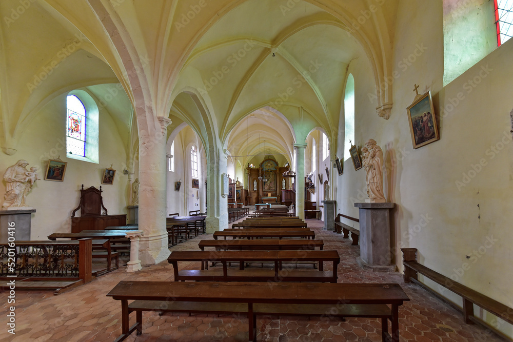 Frankreich - Blandy - Église Saint-Maurice - Innenansicht