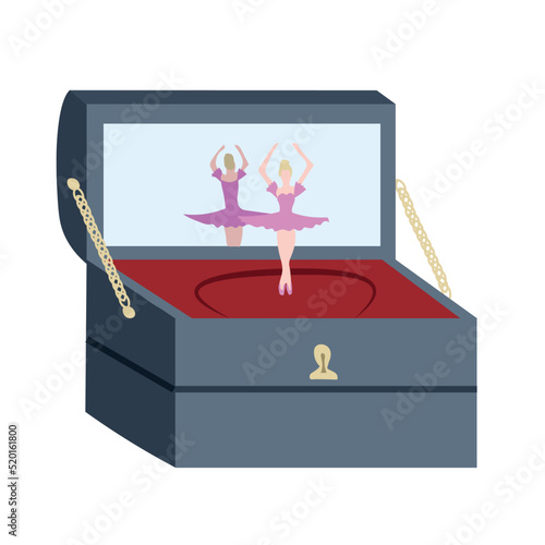 Tapety artystyczne Music box with dancer