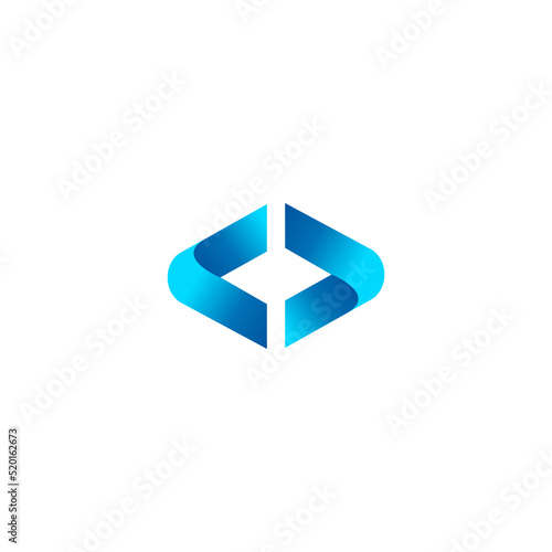 Code logo, Arrow logo, Coding logo vector design