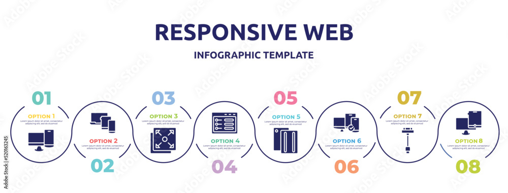 responsive web concept infographic design template. included pc and phone, three devices connected, full screen, ui de, case, tablet smartphone computer checked, usb charger, monitor and tablet responsive web concept infographic design template. included pc and phone, three devices connected, full screen, ui de, case, tablet smartphone computer checked, usb charger, monitor and tablet