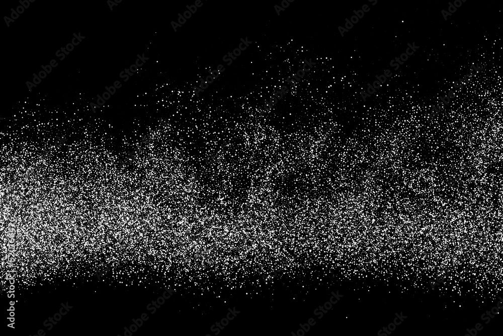 Abstract white grainy texture isolated on black background. Dust overlay textured. Grain noise particles. Snow effects. Design element. Vector illustration, EPS 10. Abstract white grainy texture isolated on black background. Dust overlay textured. Grain noise particles. Snow effects. Design element. Vector illustration, EPS 10.